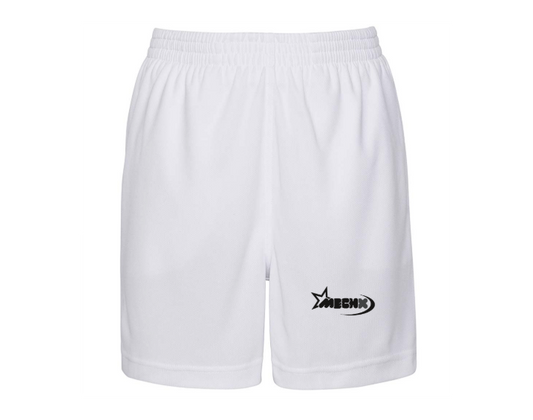 WHITE MECHX SHORTS